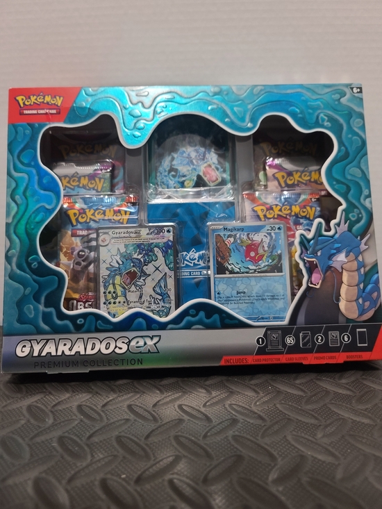 Pokemon Other - Pokemon Gyarados ex Premium Collection Blue Turquoise Box